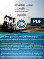 Petroleum Geology Lectures: Prepared by Dr. Munther Dhahir Nsaif Dr. Mutadhid Majeed