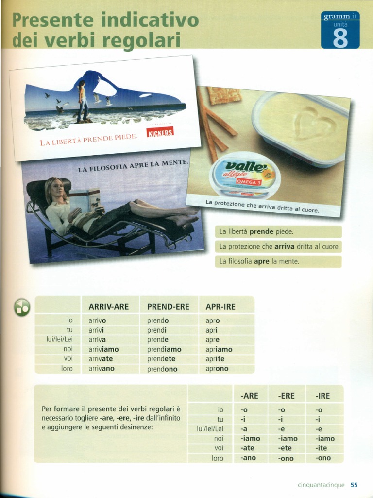 Verbi Regolari e Isc | PDF