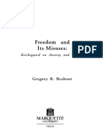 (Marquette Studies in Philosophy, #12) Kierkegaard, Søren_ Beabout, Gregory R._ Kierkegaard, Søren - Freedom and its misuses _ Kierkegaard on anxiety and despair-Marquette Univ Pr (1996).pdf