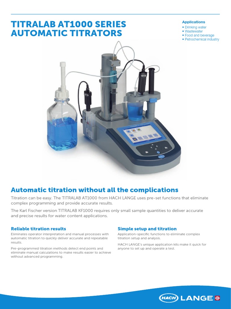 Automated Titration Solutions | PDF | Titration | Chemistry