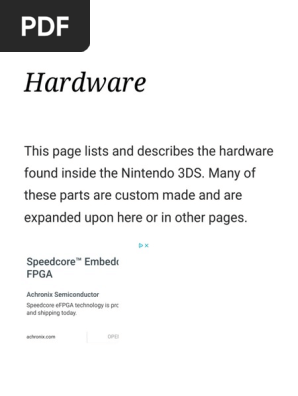 3ds Hardware Inventory Pdf Shader Electronic Engineering