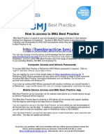 How To Access To BMJ Best Practice: Computer Access and Athens Passwords