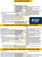 Vacantes para Compartir