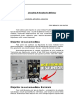 Disjuntor caixa moldada: características e acessórios