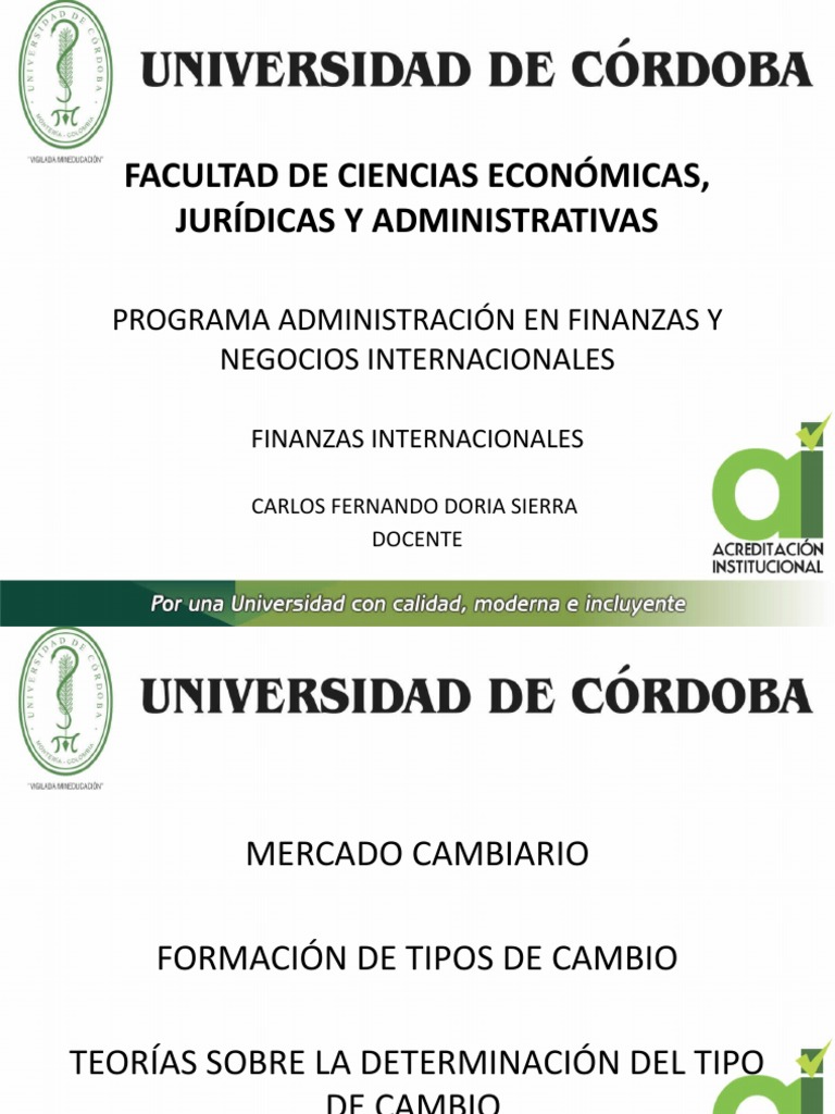 Mercado Cambiario y TPPC | PDF | Tipo de cambio | Moneda
