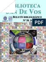 Boletín-Biblioteca Jan De Vos-Julio 2019