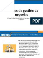 Unidad 8. Gestión Del Talento Humano o Recursos Humanos