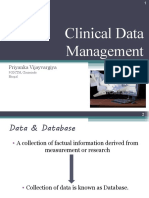 Clinical Data Management: Priyanka Vijayvargiya