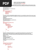 Array Functions - 1D
