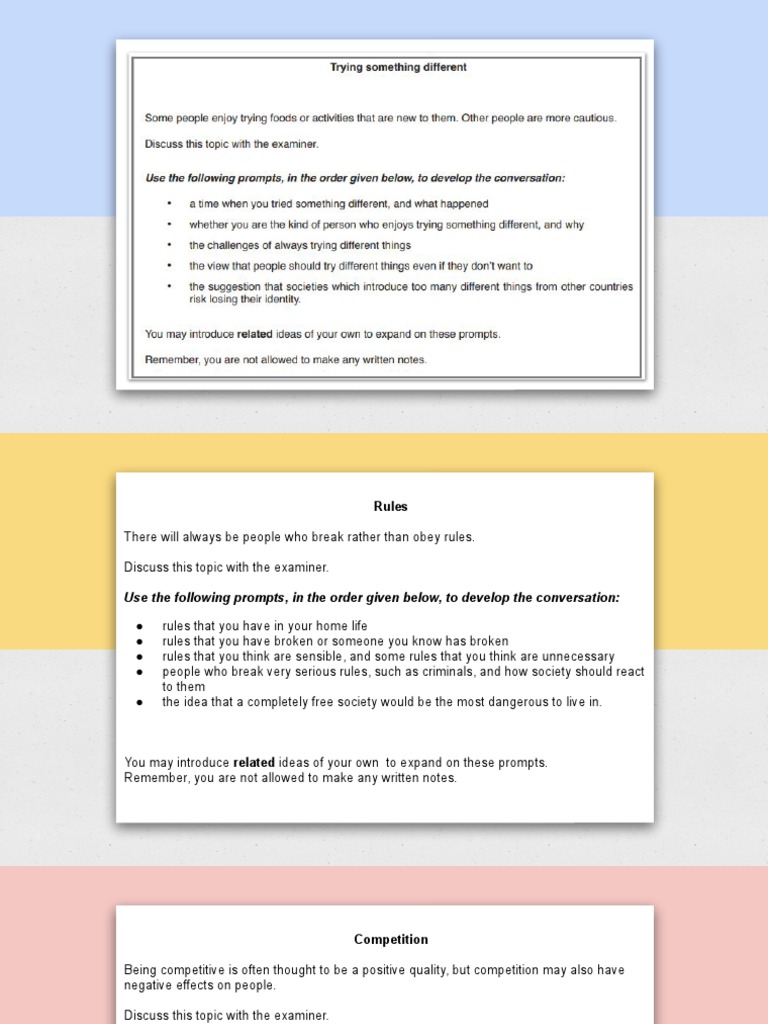 IGCSE Topic Cards | PDF | Competition | Neuropsychological Assessment