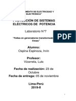 PSEP-LAB7-Fallas Generador, Trafo, Lineas