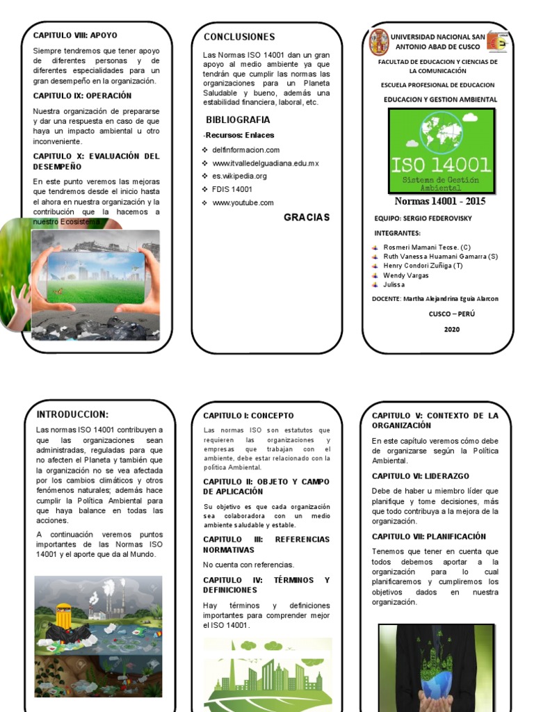 Normas ISO 14001 y su impacto ambiental | PDF | Entorno natural | Política