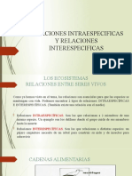 Relaciones Intraespecificas y Relaciones Interespecificas