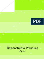 T2 E 507 Using Demonstrative Pronouns SPaG Grammar Powerpoint Quiz