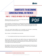 3 Proven Shortcuts To Becoming Conversational in French: Part 2: "I Freeze Up When I Try To Speak French