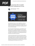 How I Passed The CKA (Certified Kubernetes Administrator) Exam
