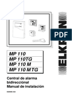 MP110 Instalador Central de Alarma Manual de Instalación