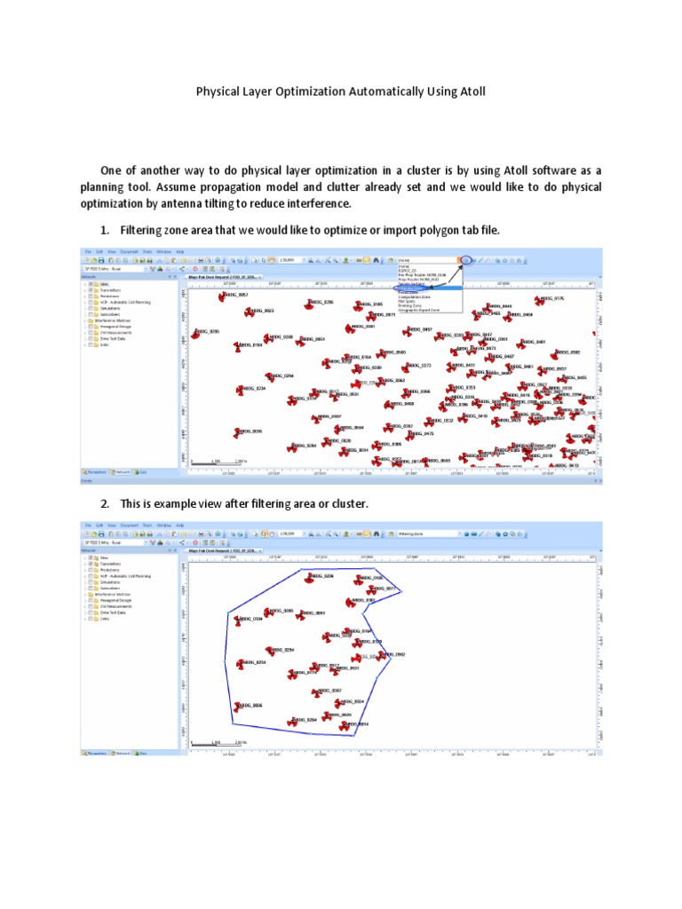 Atoll Software for Physical Layer Optimization | PDF | Mathematical ...