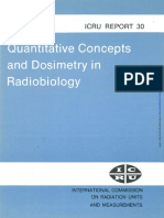 ICRU 30 Quantitative Concepts and Dosimetry in Rad Iobiology