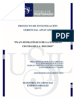 2015 Morales Plan Estratégico de La Empresa Cecosami S.A. 2015-2019 PDF