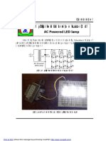 AC Powered LED Lamp