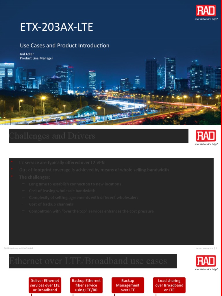 ETX-203AX LTE Introduction Nov 2018 | PDF | Internet Access | Computer ...