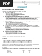 Quiz in ELEC 01 (Inventory Estimation)