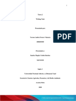 Writing Task in English for Agronomy Student