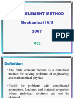 Finite Element Method Mechanical IV/II 2067