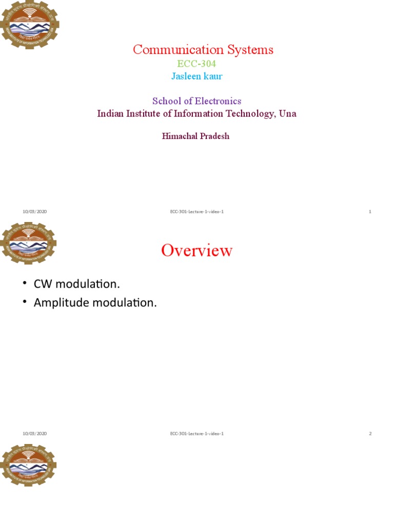 Overview of CW and Amplitude Modulation | PDF | Computers
