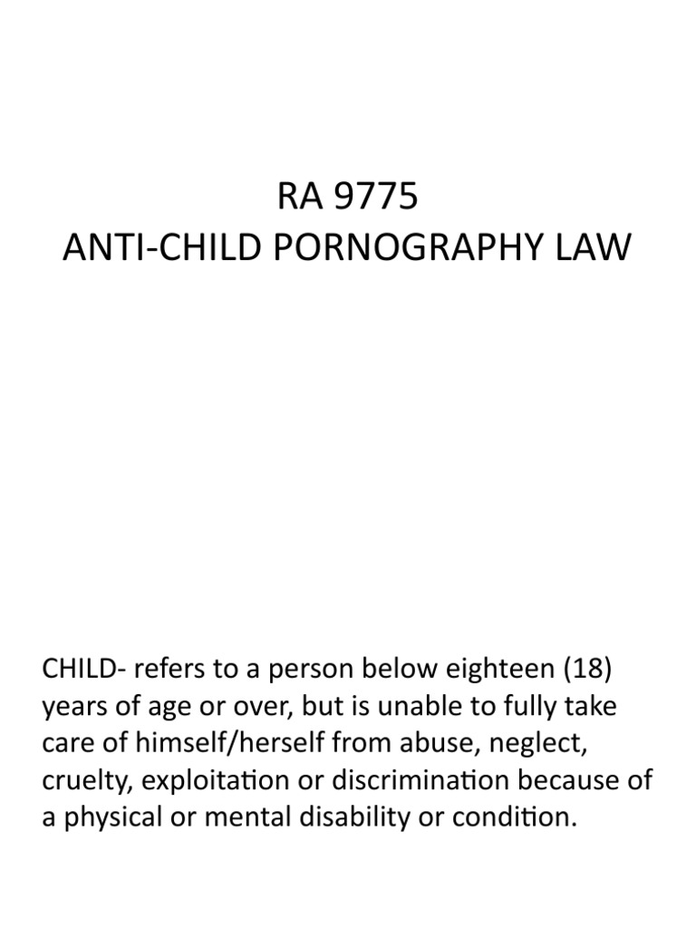 Prohibited Acts and Penalties for Child Pornography under Republic Act