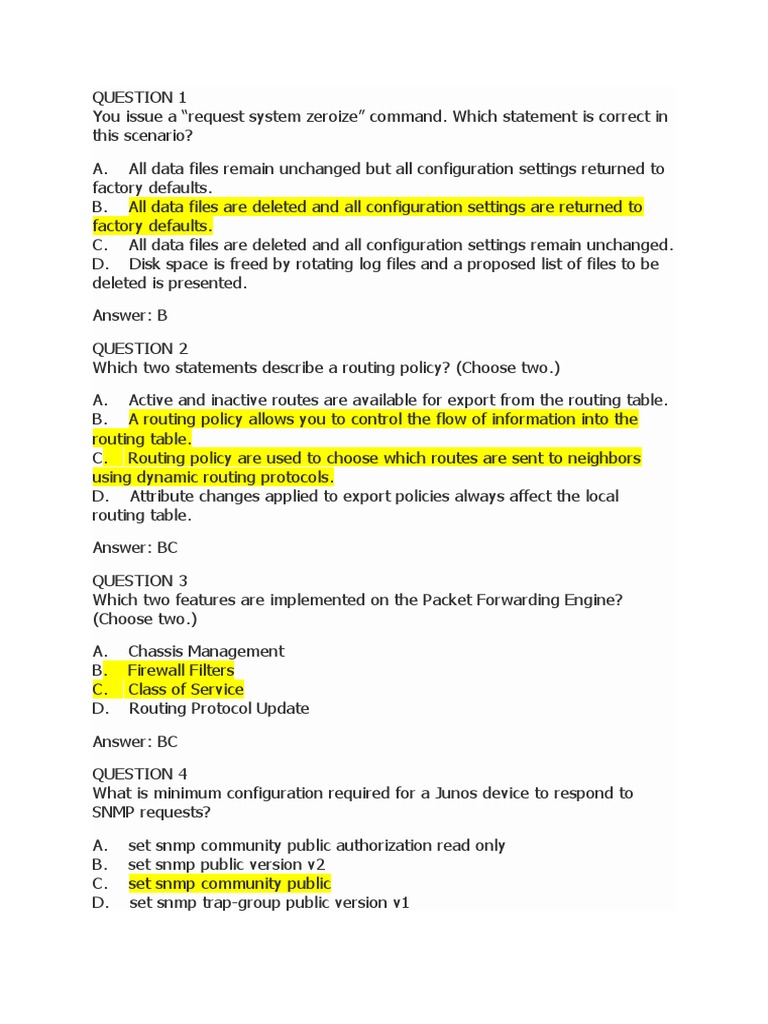 Junos OS Configuration and Commands Guide | PDF | Routing | Command ...