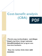 Cost-Benefit Analysis (CBA) & Cost-Effective Analysis (CEA)