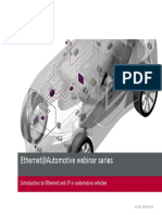 Ethernet@Automotive Webinar Series: Introduction To Ethernet and IP in Automotive Vehicles