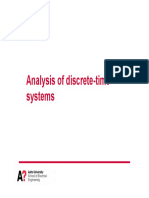 Analysis of Discrete-Time Systems