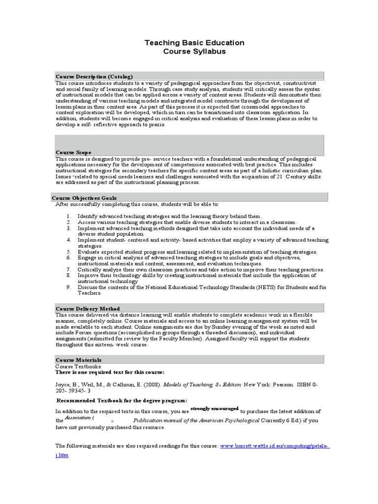 BASIC EDUCATION SYLLABUS visual data 7
