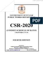 Punjab Government Publishes CSR-2020 for Construction Cost Estimation