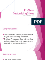 Proshow Customizing Slides: Tled 3 - Introduction To Ict