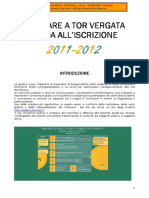 Guida all'Iscrizione a.a. 2011-2012 Università Tor Vergata