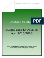 Guida dello studente 2015-2016 Università Tor Vergata