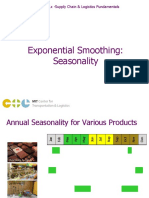 Exponential Smoothing: Seasonality: CTL - SC1x - Supply Chain & Logistics Fundamentals