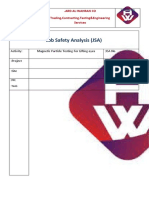 Job Safety Analysis (JSA) : Jsa No: Magnetic Particle Testing For Lifting Eyes Activity: Permit No: Project