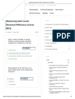 Measuring Data Center Electrical Efficiency Course MCQ - G PDF