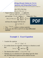 Boyce/Diprima/Meade Global Ed, CH 2.6: Exact Equations and Integrating Factors