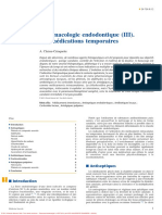 Pharmacologie Endodontique