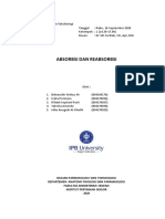 Laporan Praktikum Absorbsi Dan Reabsorbsi - Kelompok 1 - Paralel 5 PDF