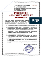 PROCEDURE ADMINISTRATIVE ET JURIDIQUE Me KAZOTTI PDF