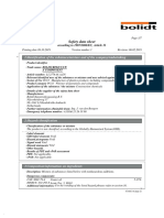 Safety Data Sheet Summary