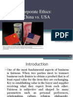 Corporate Ethics: China vs. USA: International Business Nevierova Kateryna