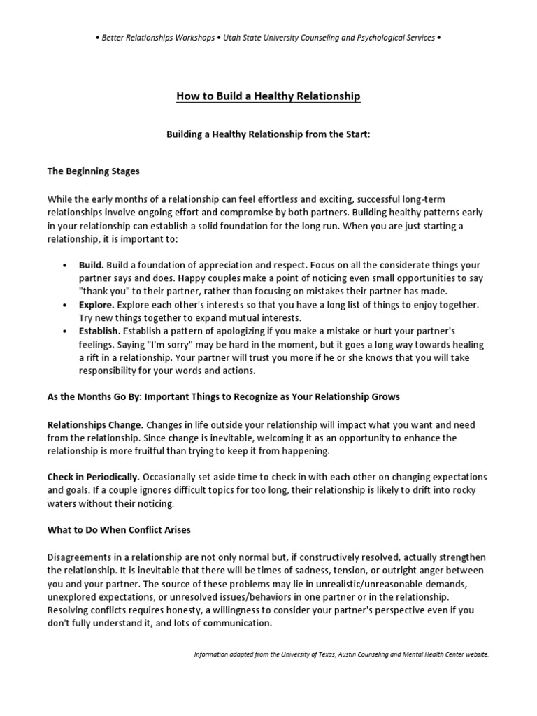 Building Healthy Relationships Guide | PDF | Conflict Resolution | Anger
